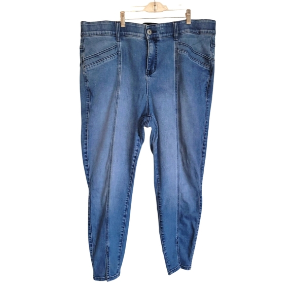 Sz 22 TORRID Bombshell Skinny Stitch Detail Stretchy Denim Jeans - Picture 4 of 8